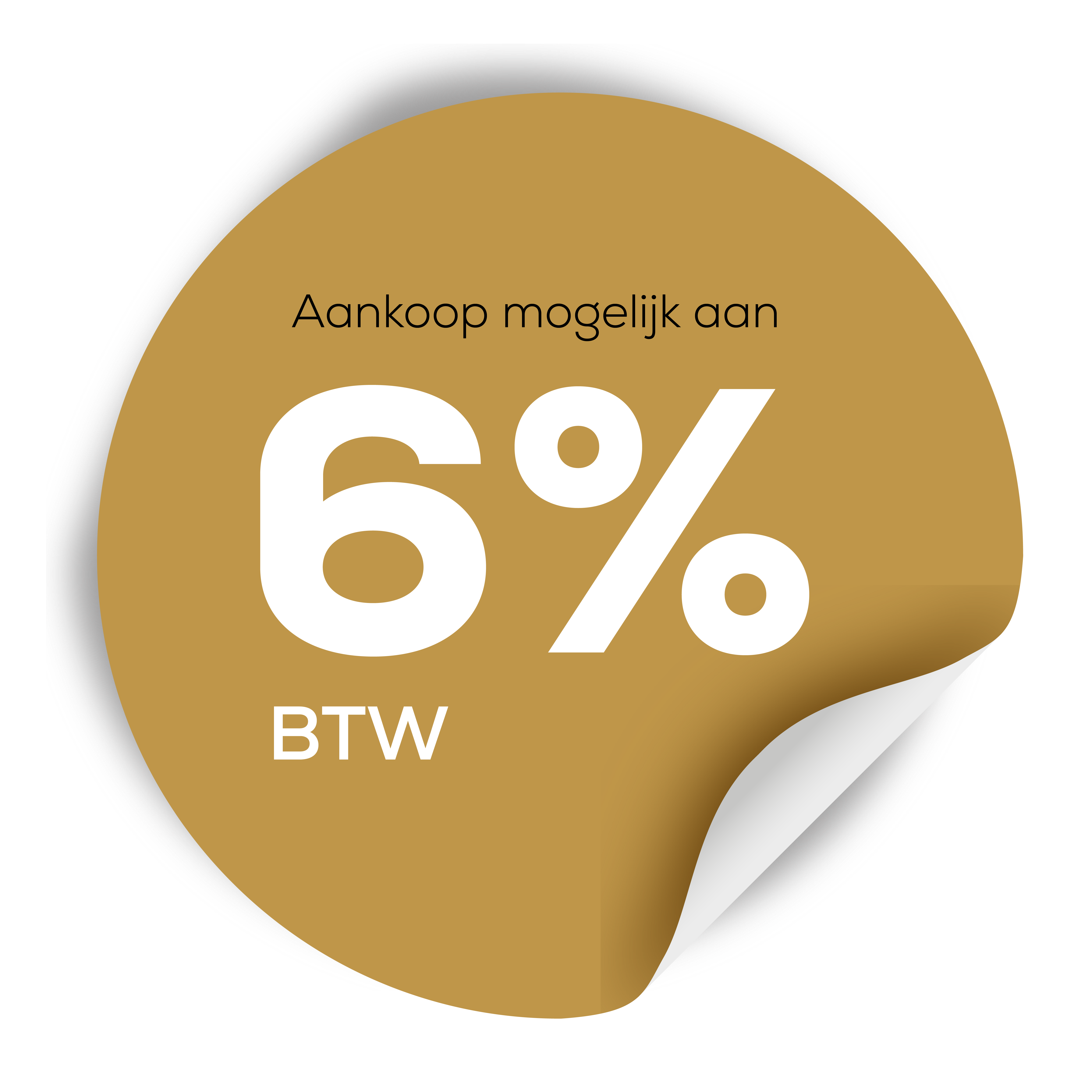 Aankoop mogelijk aan 6% BTW